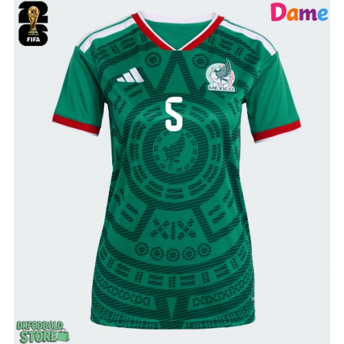 Mexico Johan Vasquez #5 Replika Hjemmebanetrøje Dame VM 2026 Kortærmet